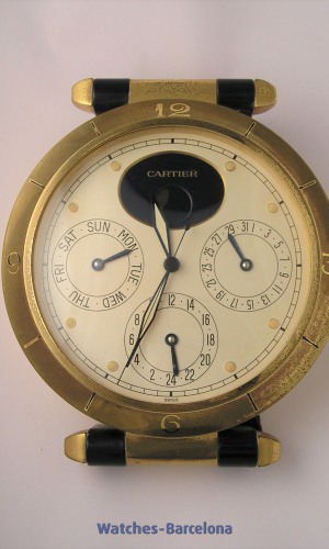 CARTIER DESK CLOCK PASHA MOON PHASE